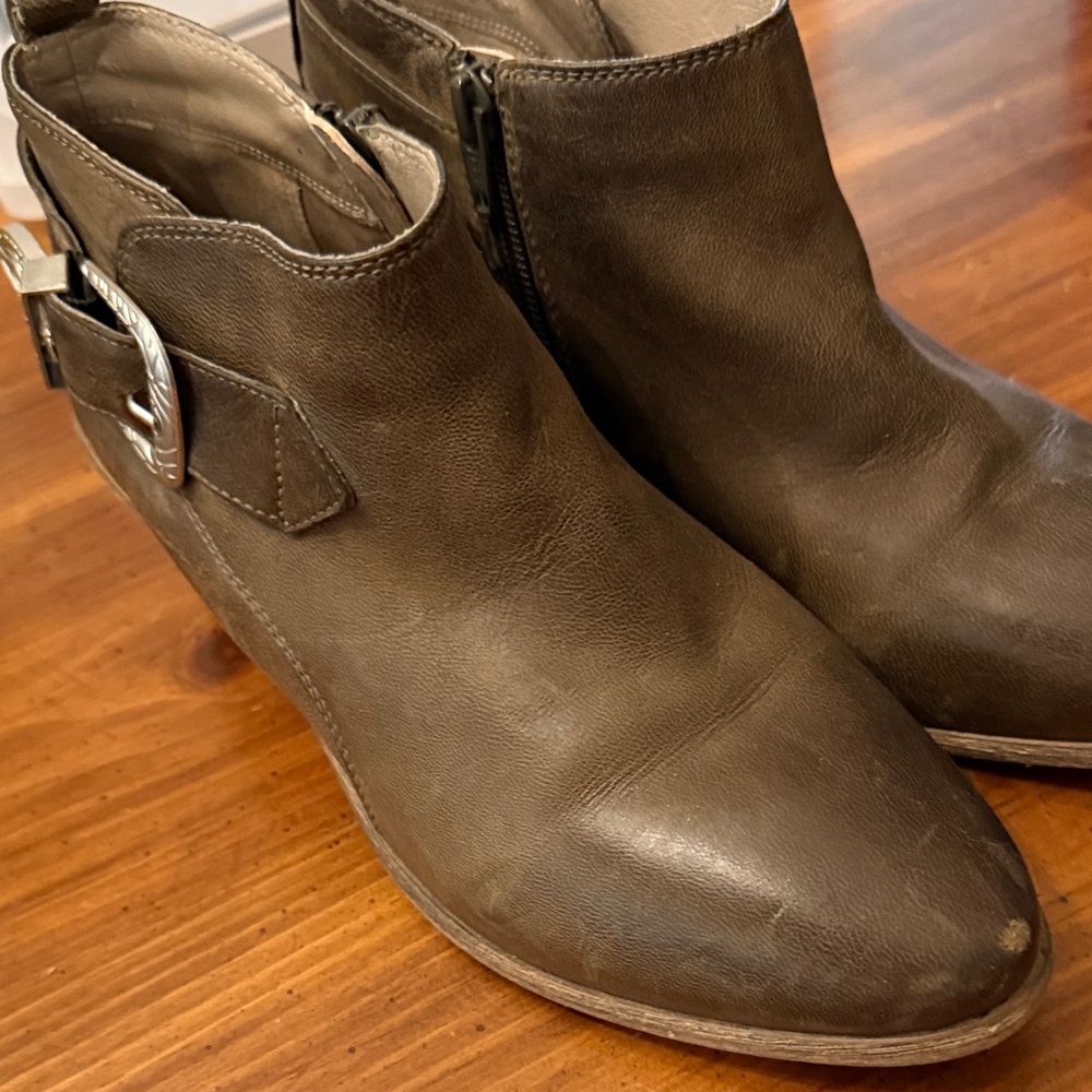 Stylish Olive Ankle Boots